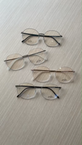 Polin VABO กรอบแว่นเนื้อไทเทเนียม เบาทน ไร้สกรู ทรงสวยหรู - 1 บรรจุภัณฑ์