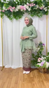 PROMO setelan kebaya aurora selendang kebaya tille mix rok plisket kebaya pinguin selendang kebaya wisuda kebaya kartini kebaya kondangan kebaya modern