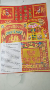 Bộ giấy cúng TỔ NGHỀ xếp sẳn như ảnh (kèm văn khấn)