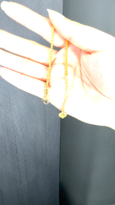 Emas Bangkok Emas Korea 24K Bracelet Ring Gold Plated Rantai Gelang Tangan & Cincin Emas Sadur Perempuan emas 916 P