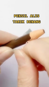 Eyebrow Pencil Waterproof Pensil Alis Benang Anti Air Tahan Lama Long-Lasting