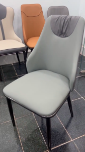 Ghế Đa Năng Spot Tựa Lưng Da Khung Kim Loại Mạ Titan MIZY Furniture - Hàng Nhập Khẩu Cao Cấp