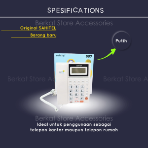 Sahitel Telepon Kabel Single Line S57 - Putih
