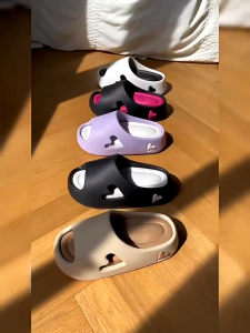 (6cm)รองเท้าแตะสไตล์ใหม่สำหรับสวมใส่กลางแจ้งในฤดูร้อนพื้นรองเท้าหนาด้านล่างนุ่มลื่นแห้งเร็วรองเท้าแตะกันน้ำ