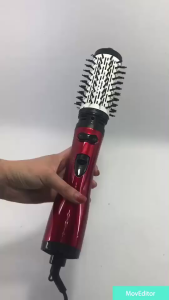 หวีจัดแต่งทรงผมสำหรับผู้หญิง หมุนได้ 360° ปรับอุณหภูมิได้ 3 ระดับ หวีม้วนผมไฟฟ้า ใช้งานง่าย ที่ผู้หญิงต้องมี แบบพกพา