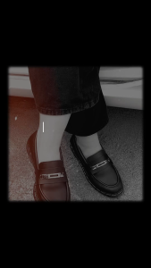 Sepatu Loafers Wanita Working D-01 & Pantofel Hitam Fashion Korea Style Kasual Slip On