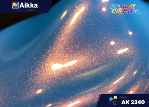 AIKKA AK2340 Liberty Blue | Bright Crystal Series | Automotive 2K Car Paint Motor Aerosol Spray Cat Bancuh Kereta DIY