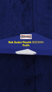 Ceramax Rak Sudut Plastik 8003WH Putih
