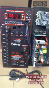 Mạch Loa kéo ORIS D70 - KÍCH THUÓC 14.5cm x 31.5cm - dùng tốt cho loa đơn 30~40  loa đôi 16~20~25 ( lựa chọn Có Mic/Không Mic)