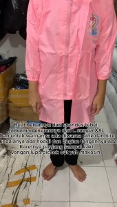 Mantel Jas Hujan Anak Terusan Karakter / Jas Hujan Anak - 2028
