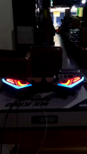 Mata Gaban Mx King 150 & Lampu Depan MX King Warna-warni