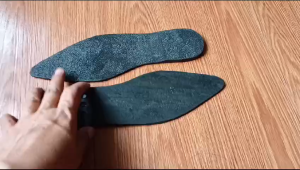 Outsole Sepatu wanita Alas Bawah Sol Potong Sepatu Karet Mentah Rubber Pasir Hak Hitam