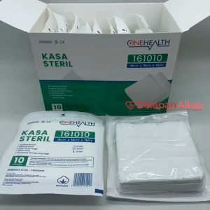 OneHealth Kasa Steril 161010 10x10 cm 16 Ply Per Box isi 10 Pcs Perban Lipat Dalam 10 x 10 cm