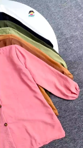 Baju Atasan Wanita Jumbo Lengan Karet - Kemeja Wanita Kekinian Crinkle Airflow