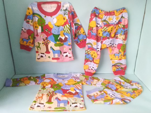 Setelan Anak Lengan Panjang Bahan Cotton / Cherry House