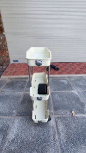 Kệ Nhựa 3 Tầng Để Góc Hẹp Logo Gấu và Kệ Nhựa Để Chai Lọ 3 Tầng Có Bánh Xe Siêu Tiện Lợi