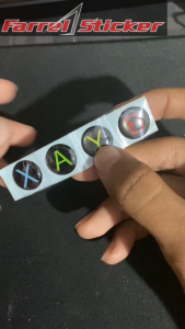 Stiker Joystick Xbox X A Y B 3D: Aksesoris Game Xbox Terbaik