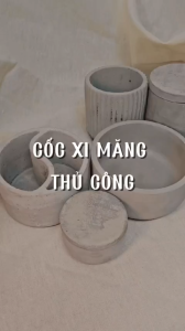 Cốc xi măng handmade