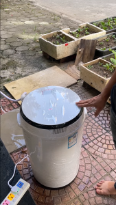 Máy giặt mini tự động hoàn toàn giặt 3.5kg quần áo công suất 300W cực mạnh giặt nhanh có tia UV khử khuẩn - Bh 1 năm