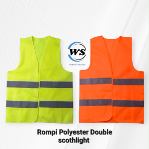 Rompi Safety Jaring Polyester Double Schoutlight / Rompi Safety Proyek / Safety Vest