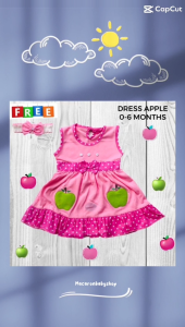 Dress bayi perempuan 0 6 bulan/baju bayi perempuan murah/baju bayi perempuan dress