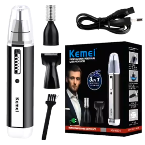 Kemei Km-6631/Alat Cukur Rambut Bulu Hidung Jenggot Kumis Carger 2in1