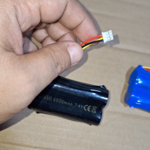 Baterai Remot Control Elektronik Baterai Charger 2x 18650 7.4V 6800mAh Soket PH2.0 - 3 pin