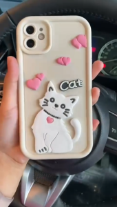 Softcase Hp CUTE CAT 3D For INFINIX - HOT 40 SMART 8 HOT 30I HOT NOTE 30 NOTE 30 PRO SMART 7-3D27