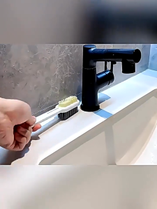 3 PCS Sikat Pembersih Celah Celah Keramik /Toilet Dengan Gagang Panjang Untuk Kamar Mandi /Dapur /Lantai /Sikat Pembersih Celah Nat Dapur Toilet /Sikat Pembersih Celah Kamar Mandi Sikat Scrub Pembersih Celah /Sikat Pembersih Celah Dapur Super Murah