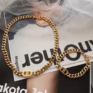 kalung titanium sisik naga elegan vintage fashion korea premium Kl119