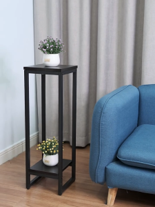 Furniture Rak Bunga Pot Minimalis Besi Tahan Karat dengan Alas Anti Selip - Desain Modern