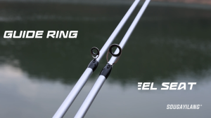 Sougayilang Tongket Pancing Teleskopik 1.6 M 1.8 M Joran Serat Karbon Berputar Joran Pancing Portabel