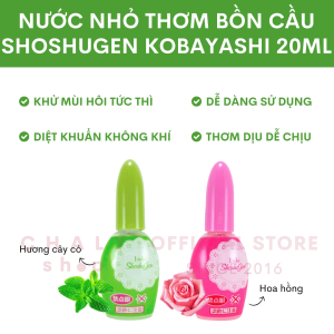 Nước nhỏ thơm bồn cầu Shoshugen Kobayashi 20ml | Nước hoa phòng tắm | Nước thơm bồn cầu Nhật Bản