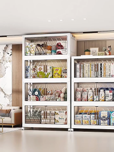 1 Multi-layer Household Storage Cabinet Foldable And Stackable Plastic No Installation Required Suitable For Snacks Cloth