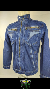 AWAS Jaket Denim Pria Zipper Full Modis – Jaket Jeans Tebal Casual Kekinian Nyaman dan Stylish