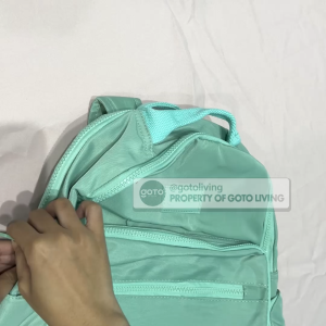 Goto Dakin Tas Simple Ransel Sekolah Kuliah Kerja Wanita Korean Style Material Nylon Berkualitas Pilihan Warna Pink Navy Lilac Green Khaki - Lazada