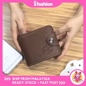 iFASHION 1335 Men Bifold Short Wallet Purse Coin Pouch Zip Zipper Pocket Lelaki Beg Duit Dompet Pendek Murah
