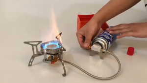 3500W Portable Mini Camp Stove Folding Camping Stove Camping Gas Stove Burner with Storage Case