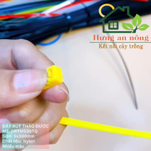 DRTM530TQ - Dây rút nhựa tháo mở tái sử dụng nhiều lần xem trong mô tả giúp ( sét 100 sợi size 5x300mm )