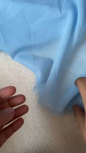 Vải Xô Lưới Mỏng Xanh Khổ 1m4 - Chất Mỏng Thưa Mềm Không Giãn - May Áo Sơ Mi Áo Khoác Biển Đầm Xòe