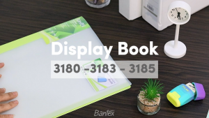 Bantex BICOLOUR Display Book Folio & F4 Clear Holder 10 Pockets - 3180