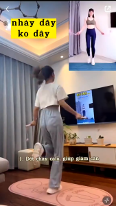 [2in1] Dây Nhảy Có Đếm Số Lõi Thép Chống Vướng Chân Dây Nhảy Không Dây Không Gian Hẹp Văn Phòng 1325