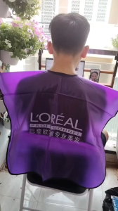 Áo choàng nhuộm tóc tấm bạt nhuộm tóc cao cấp to rỗng rải thoải mái  dể vệ sinh