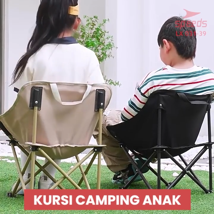 SPEEDS Kursi Lipat Portable Camping Folding Chair Outdoor Indoor Kursi Taman LX 031-15A