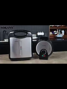 Bear เครื่องทำโดนัท ทำโดนัทได้ครั้งละ 6 อัน ทำความร้อนสองด้าน ทำความสะอาดง่าย ไม่ติดฝาครอบ เครื่องทำขนม เครื่องทำโดนัทจิ๋ว