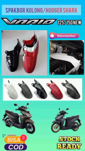 Spakbor Kolong Hugger Vario 150/125 & Lampu Carbon LED Techno