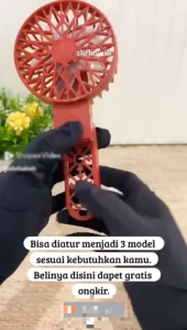 Kipas Angin Mini Lipat Portable USB - Mini Fan Stand Portable / Kipas Angin Genggam - ZVS