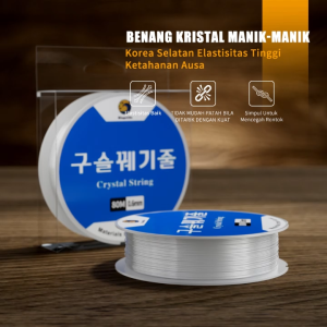 BingoLife Benang Elastis Korea Garis Gelang Garis Kalung Garis Kristal Buatan Tangan DIY 0.4mm | 0.5mm | 0.6mm | 0.7mm | 0.8mm | 1.0mm