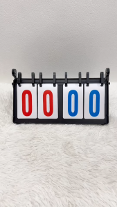 09-A2 ป้ายสกอร์บอร์ดนับคะแนนเกมกีฬามัลติฟังก์ชั่น ทำจากพลาสติกหนา กันน้ำ ตัวเลขเด่นชัด