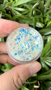 PartyGlimmers Iridescent Crunchy Glimmers Fast Dry Non-Glitter Party Glimmers Hair Face Body Glitter Gel